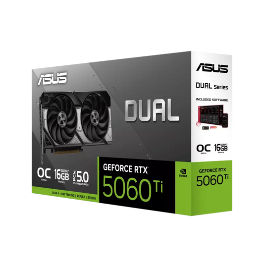 ASUS Dual GeForce RTX™ 5060 Ti 16GB GDDR7 OC Edition