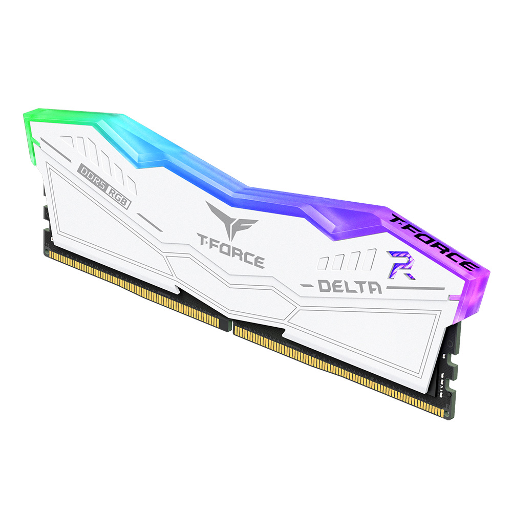 TEAMGROUP T-Force Delta RGB DDR5 Ram 32GB (2x16GB) 6000MHz CL38 - WHITE