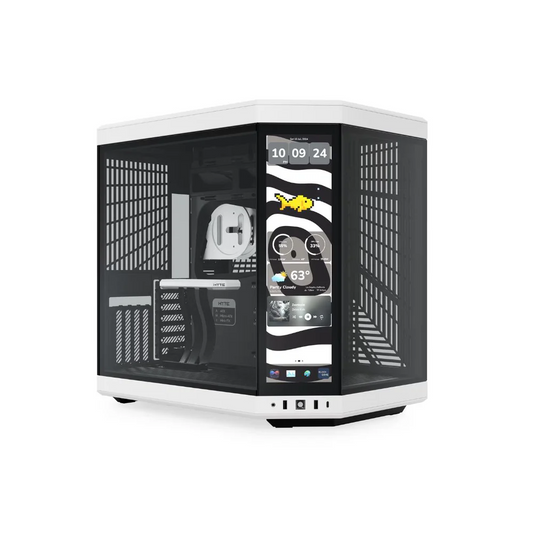 HYTE Y70 touch infinite Mid Tower ATX Case - Panda Black & White