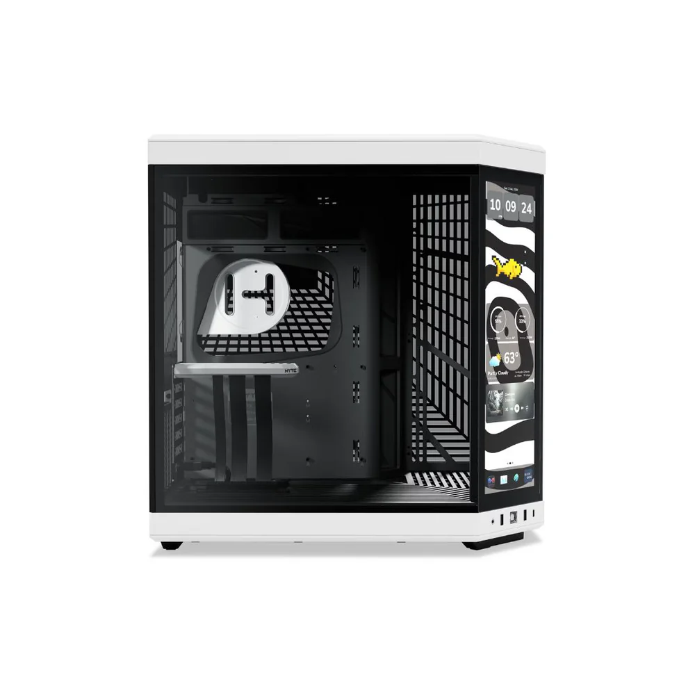 HYTE Y70 touch infinite Mid Tower ATX Case - Panda Black & White
