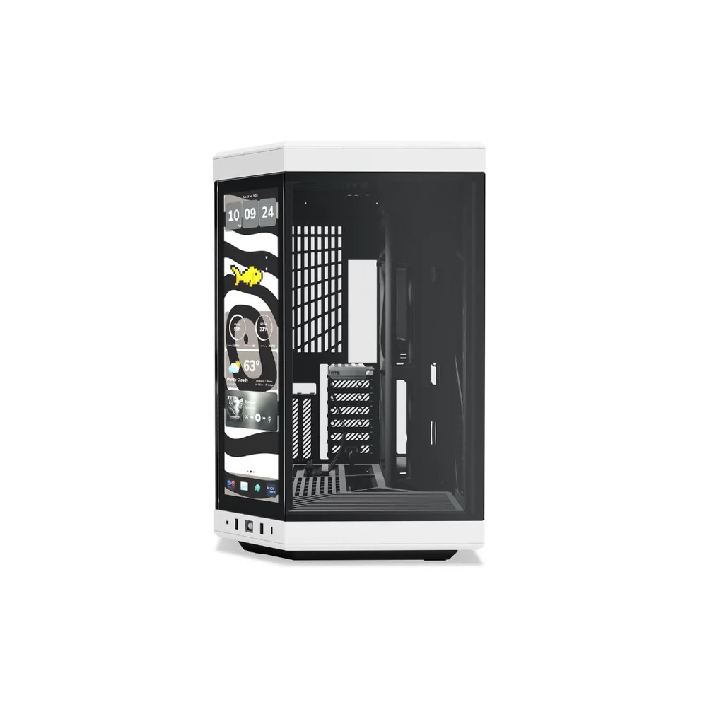 HYTE Y70 touch infinite Mid Tower ATX Case - Panda Black & White
