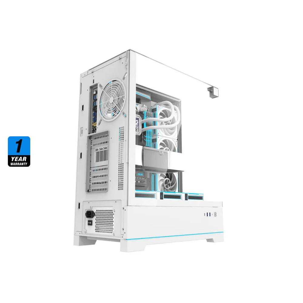 DarkFlash DY450L Pro Mid Tower Case - White