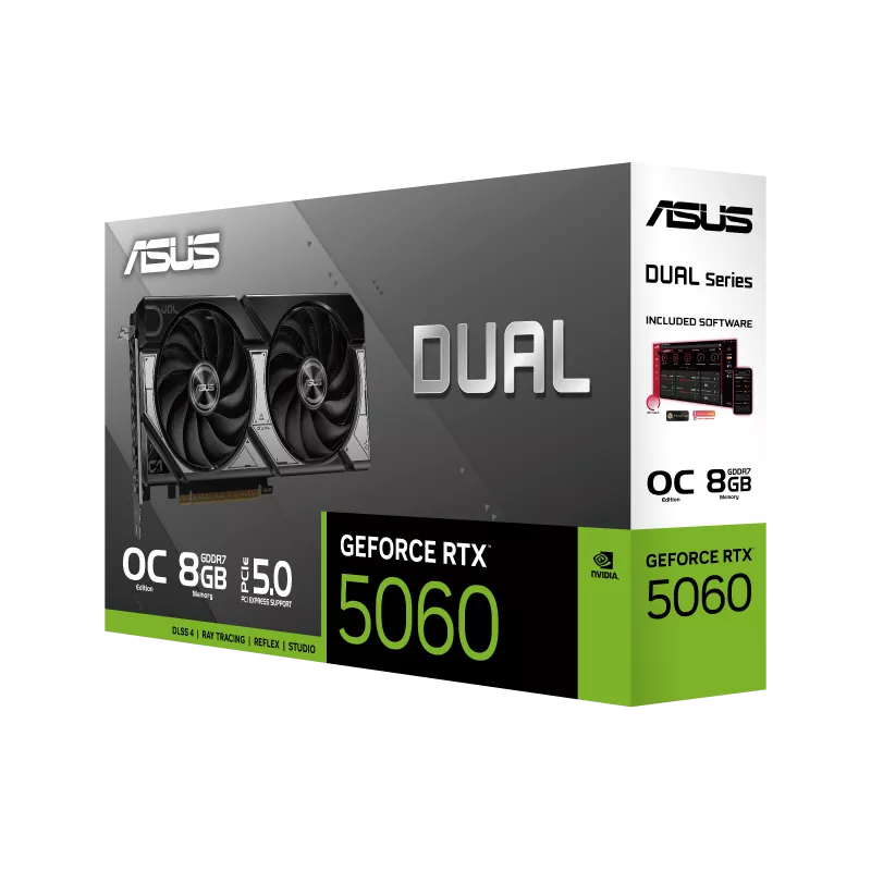 ASUS Dual GeForce RTX™ 5060 8GB GDDR7 OC Edition