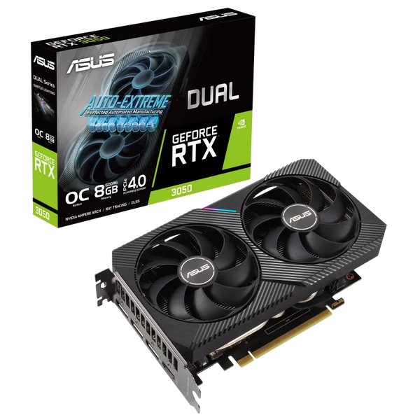 ASUS Dual GeForce RTX™ 3050 OC Edition 8GB