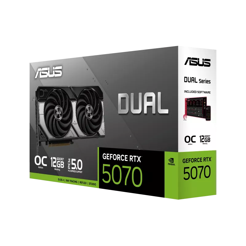 ASUS Dual GeForce RTX™ 5070 12GB GDDR7 OC Edition