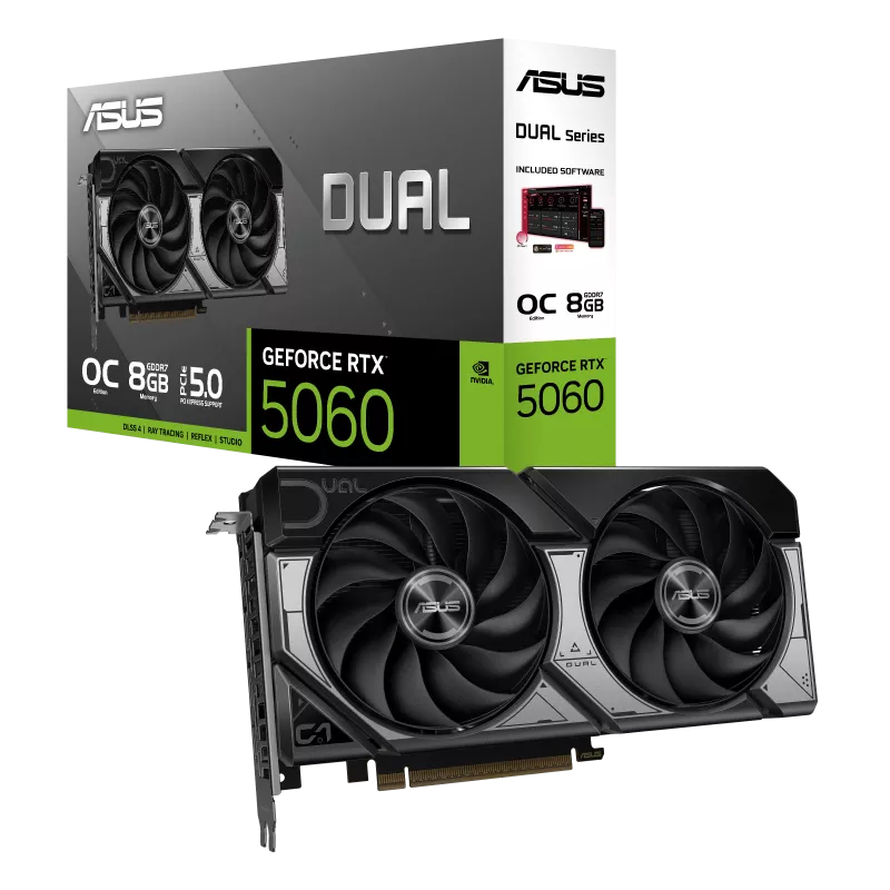 ASUS Dual GeForce RTX™ 5060 8GB GDDR7 OC Edition