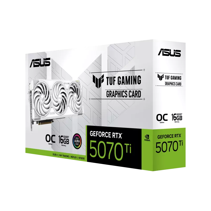 ASUS TUF Gaming GeForce RTX™ 5070 Ti 16GB GDDR7 White OC Edition
