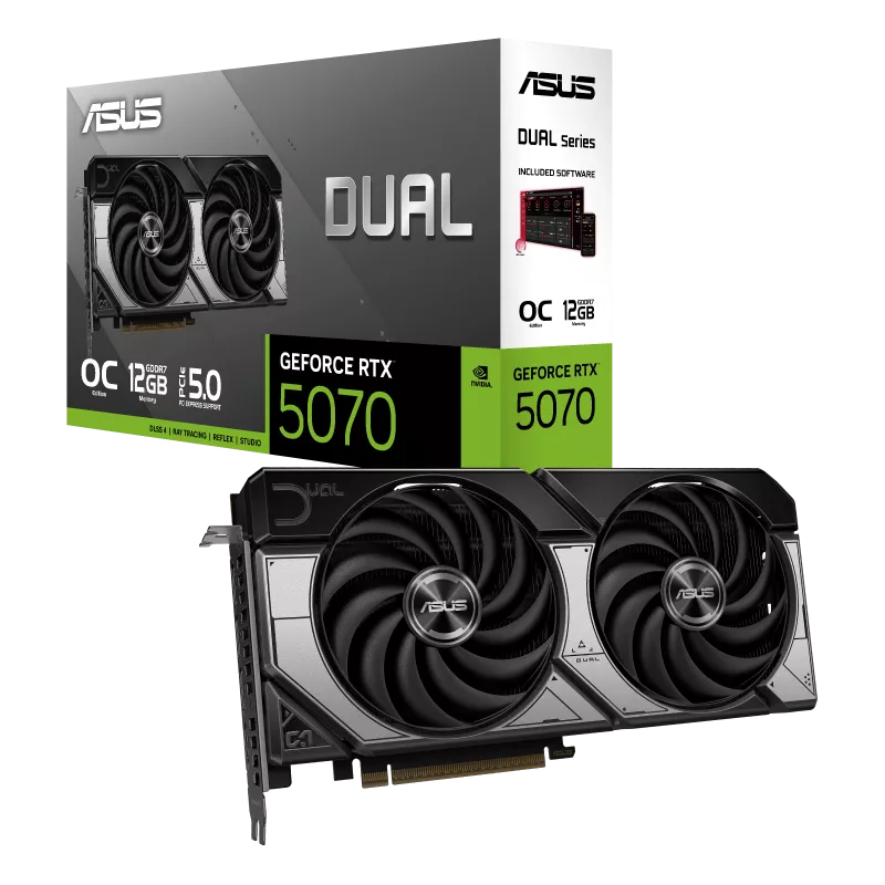 ASUS Dual GeForce RTX™ 5070 12GB GDDR7 OC Edition